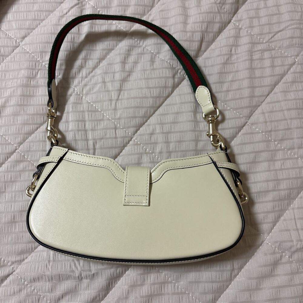 GUCCI Moonside Hobo Bag White Sherry Leather - Picture 3 of 9